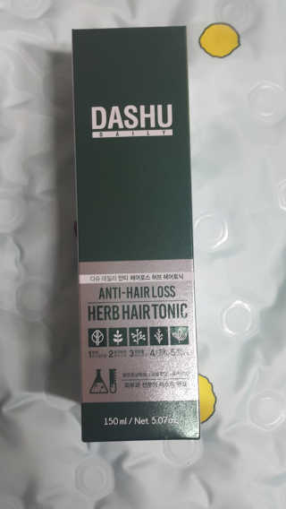 다슈코리아 다슈 데일리 안티 헤어로스 허브 헤어토닉 150ml — 5점을 준 리뷰어가 2019년 8월 올린 사용 사진