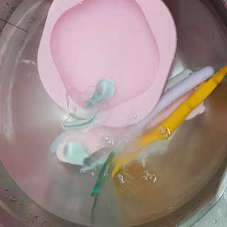 [에코앤드]이지톡톡 버블클리너 1종세척제 — 3점을 준 리뷰어가 2019년 7월 올린 사용 사진