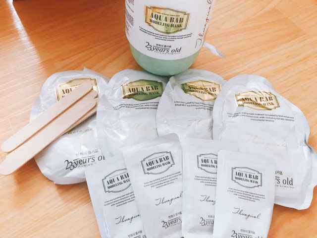 아쿠아밥 모델링 마스크 리뷰 사진