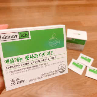 스키니랩 애플페논 풋사과 다이어트 — 5점을 준 리뷰어가 2019년 5월 올린 사용 사진