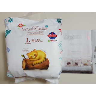 네추럴블라썸 NATURAL BLOSSOM 슈퍼 얇은 바지 기저귀 — 5점을 준 리뷰어가 2018년 12월 올린 사용 사진
