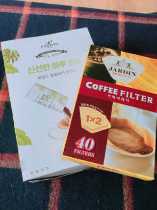 (주)쟈뎅 [쟈뎅] 클래스 신선한 하루 원두+여과지 SET — 4점을 준 리뷰어가 2019년 3월 올린 사용 사진