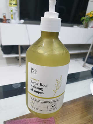 달리프 클로렐라 베러 루트 릴렉싱 샴푸 500ml — 4점을 준 리뷰어가 2020년 2월 올린 사용 사진