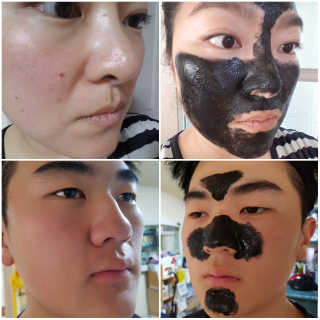 퓨어힐스 포어 클리어 블랙 챠콜 필오프 팩 — 4점을 준 리뷰어가 2019년 3월 올린 사용 사진