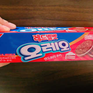 오레오 레드벨벳 — 5점을 준 리뷰어가 2018년 1월 올린 사용 사진