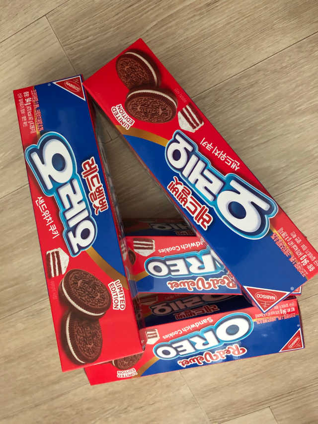 오레오 레드벨벳 리뷰 사진