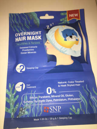 SNP 숙박 헤어 마스크 _Nourishes and Renews — 5점을 준 리뷰어가 2018년 11월 올린 사용 사진