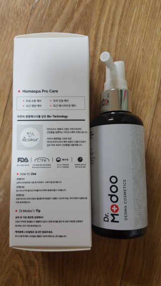 닥터모두 홈스파 스칼프 샴푸 300ml + 헤어토닉 — 4.5점을 준 리뷰어가 2019년 2월 올린 사용 사진
