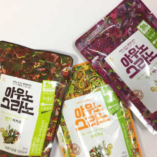 아우노그라노 오리지날, 진짜 베리, 진짜 카카오 — 5점을 준 리뷰어가 2018년 7월 올린 사용 사진