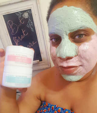 Dr.pore tightening pink clay facial mask — 4.5점을 준 리뷰어가 2018년 9월 올린 사용 사진