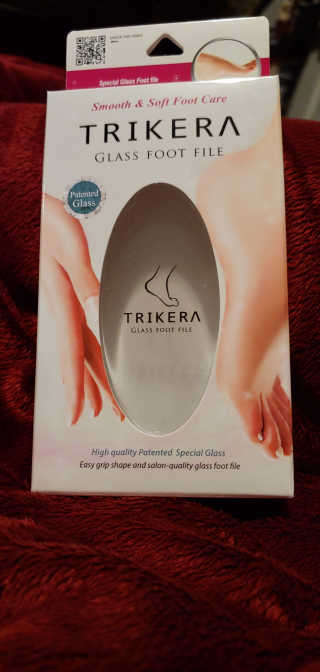 TRIKERA – 피부에 흠집이없는 발 스크럽 제품 — 5점을 준 리뷰어가 2019년 12월 올린 사용 사진