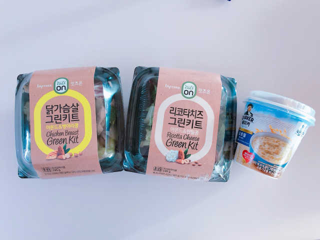 한국야쿠르트 잇츠온 그린키트 2종, 퀘이커 리뷰 사진