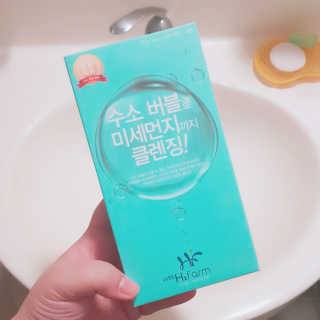 수소톡톡 H₂farm 수소 클렌징솝 미니 4종세트 — 5점을 준 리뷰어가 2019년 1월 올린 사용 사진
