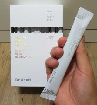 Dr.denti 닥터덴티 프레시 마우스워시 (30ea) — 5점을 준 리뷰어가 2017년 10월 올린 사용 사진