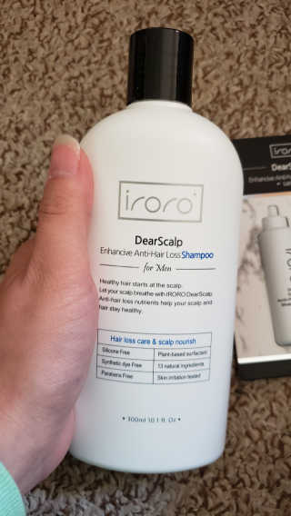 IRORO DearScalp Enhancive Anti-Hair Loss Shampoo-M — 5점을 준 리뷰어가 2019년 10월 올린 사용 사진