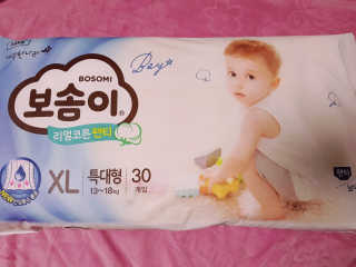 보솜이 리얼코튼 팬티형 — 5점을 준 리뷰어가 2019년 3월 올린 사용 사진