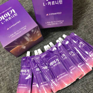오엔엘 아이가 L-카르니틴 2박스 — 4점을 준 리뷰어가 2019년 4월 올린 사용 사진