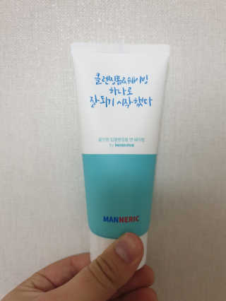매너릭 올인원 딥클렌징폼 앤 쉐이빙 — 5점을 준 리뷰어가 2020년 2월 올린 사용 사진