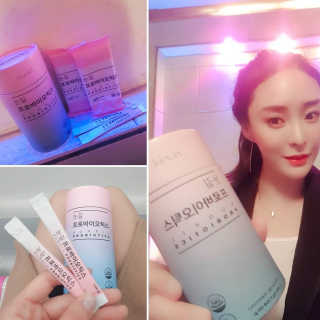 눈길 프로바이오틱스 눈길 콜라겐 프로바이오틱스 — 5점을 준 리뷰어가 2019년 11월 올린 사용 사진