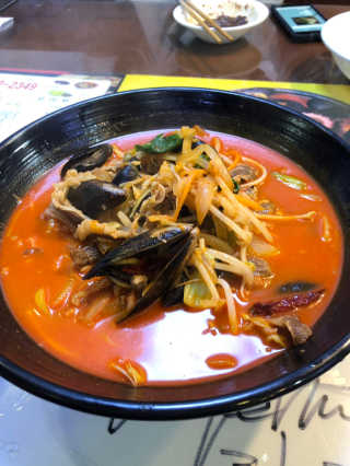 해안반점_암사동 [해안반점] 탕수육 小 +항아리짬뽕 또는 우삼겹짬뽕 — 4점을 준 리뷰어가 2018년 12월 올린 사용 사진