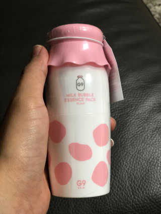 세안 필요 없는 지나인스킨 밀크 버블 에센스 팩 — 4점을 준 리뷰어가 2019년 11월 올린 사용 사진