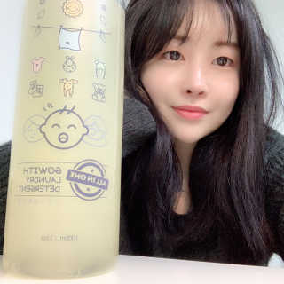 고위드 올인원 천연 세탁세제 — 5점을 준 리뷰어가 2018년 12월 올린 사용 사진
