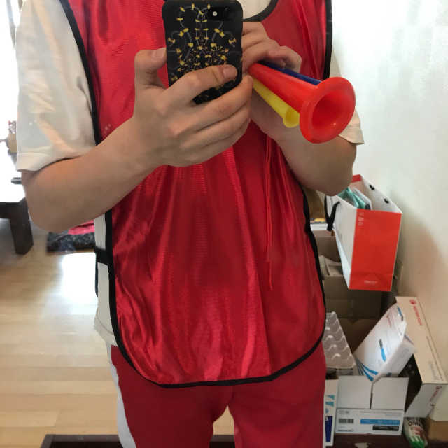 팀 티셔츠 + 축구공나팔 리뷰 사진