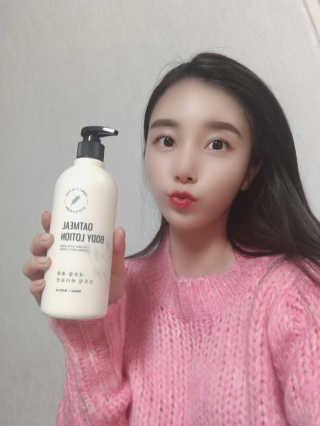 (주)에네스티 내추럴 촉촉  오트밀 바디로션 500ml — 5점을 준 리뷰어가 2019년 12월 올린 사용 사진
