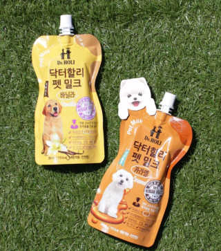닥터할리펫밀크 8종 — 5점을 준 리뷰어가 2018년 10월 올린 사용 사진