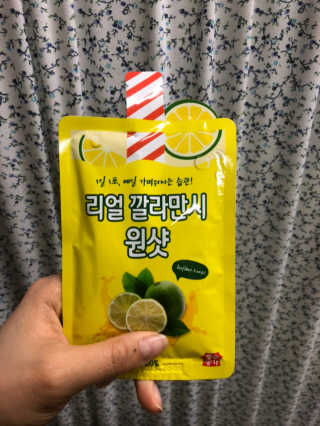 장수농가 리얼깔라만시 원샷 50ml 10팩+보틀 — 5점을 준 리뷰어가 2019년 5월 올린 사용 사진