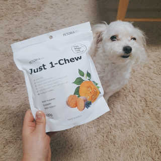[펫토리아] 한입뚝딱 혼합 덴탈츄 Just 1-Chew — 4점을 준 리뷰어가 2020년 3월 올린 사용 사진