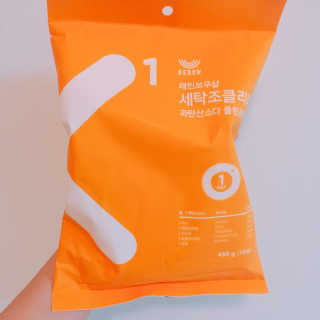 레인보우샵 올인원세탁세제,베이킹소다 스틱포6개입+세탁조클리너 — 4.17점을 준 리뷰어가 2018년 3월 올린 사용 사진