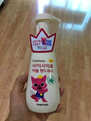 베비언스 핑크퐁 사이사이로 버블 핸드워시 — 5점을 준 리뷰어가 2017년 9월 올린 사용 사진