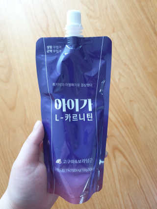 오엔엘 아이가 L-카르니틴 2박스 — 3점을 준 리뷰어가 2019년 4월 올린 사용 사진