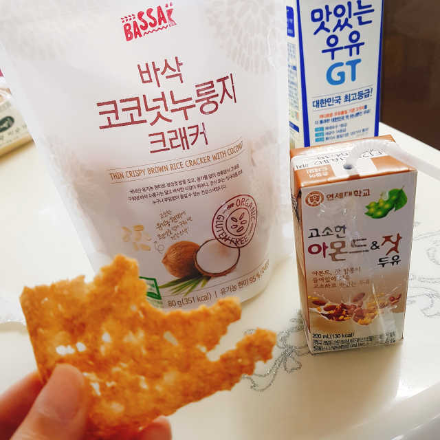 바삭 유기농 현미 누룽지 크래커 3종 리뷰 사진