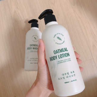 (주)에네스티 내추럴 촉촉  오트밀 바디로션 500ml — 4점을 준 리뷰어가 2019년 8월 올린 사용 사진