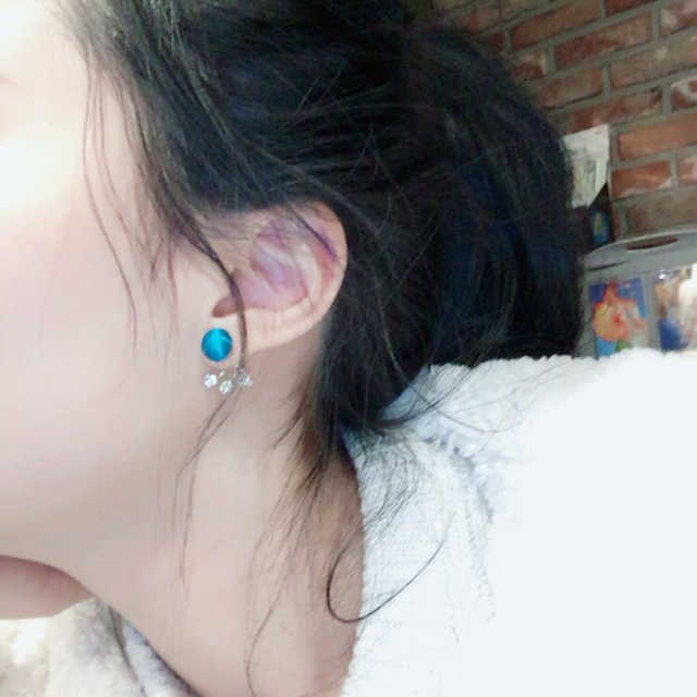 ViDN 비단 꽃 귀걸이 리뷰 사진