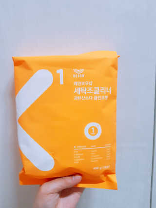 레인보우샵 올인원세탁세제,베이킹소다 스틱포6개입+세탁조클리너 — 5점을 준 리뷰어가 2018년 4월 올린 사용 사진