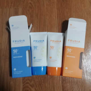 [후르디아] 혼합자차 선 에센스+톤업 선크림 2종 — 4점을 준 리뷰어가 2019년 6월 올린 사용 사진
