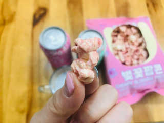 GS25 벚꽃 팝콘 + 벚꽃스파클링 + 벚꽃 청포도 에이드 — 5점을 준 리뷰어가 2018년 3월 올린 사용 사진