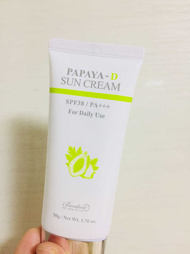 파파야-D 선크림 SPF38 PA+++ 50g 리뷰 사진