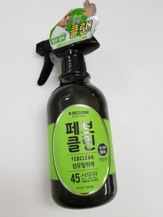 더블유드레스룸 페브클린 500ml — 5점을 준 리뷰어가 2018년 8월 올린 사용 사진
