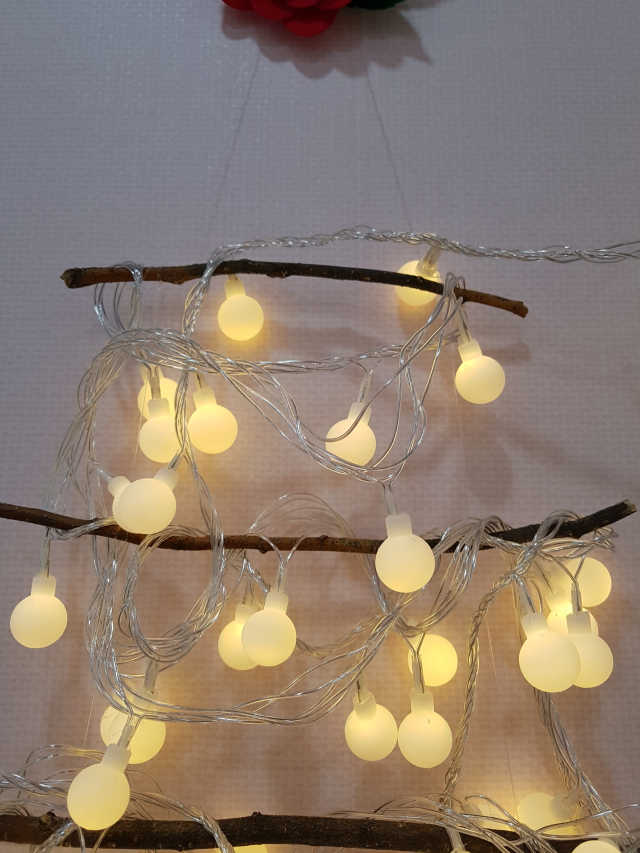 LED 앵두 건전지(밧데리)전구 20P 웜노랑 리뷰 사진