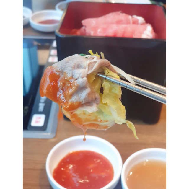 [채선당 송도글로벌점] 소고기샤브샤브 2인분 리뷰 사진
