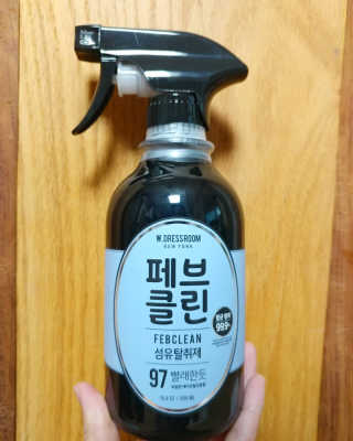 더블유드레스룸 페브클린 500ml — 3.33점을 준 리뷰어가 2018년 11월 올린 사용 사진