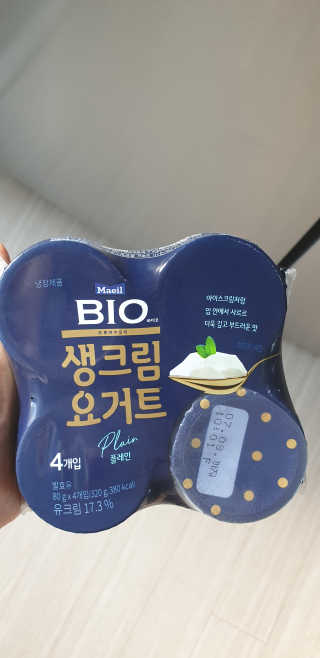 [매일 바이오] 생크림요거트 플레인 12개 + 유자 12개 — 5점을 준 리뷰어가 2019년 6월 올린 사용 사진