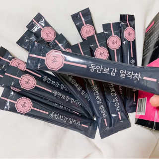 동안보감 얼작차 붓기를 빼주는 동안보감 한방 프리미엄 얼작차 — 5점을 준 리뷰어가 2019년 10월 올린 사용 사진