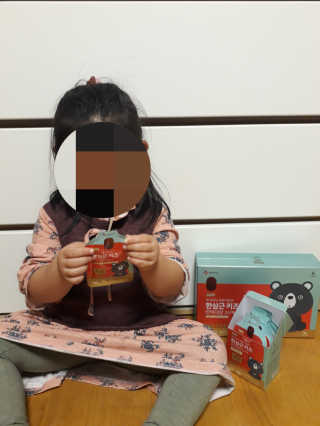 한삼근 블랙라벨 CJ헬스케어 한삼근 키즈 면역대장 2단계 — 5점을 준 리뷰어가 2019년 10월 올린 사용 사진