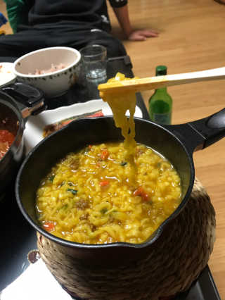 오뚜기카레면 2차 모집 — 5점을 준 리뷰어가 2019년 2월 올린 사용 사진