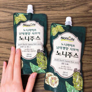 장수농가 남태평양 사모아 노니 원액 1L or 200mlx10팩 중 택 1 — 4점을 준 리뷰어가 2019년 1월 올린 사용 사진